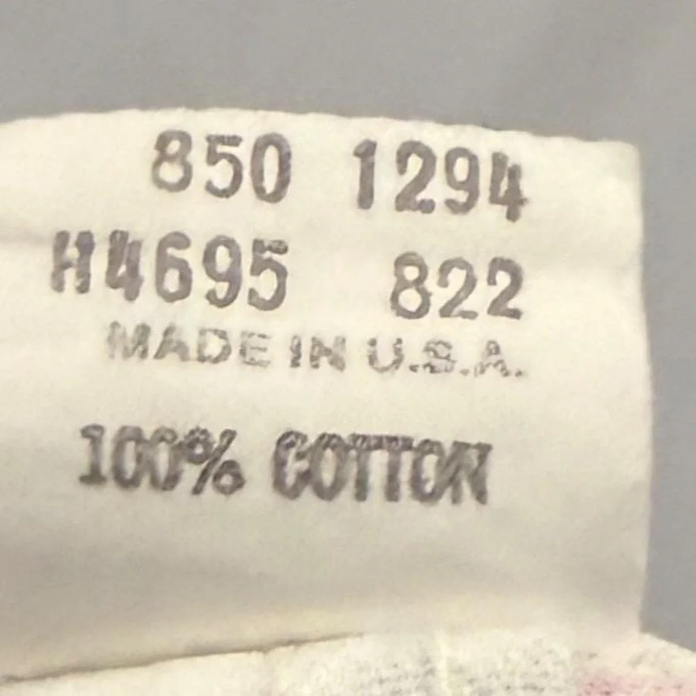 Vtg OshKosh B'gosh USA White Alphabet Print Corduroy Overalls‎ Vestbak 18 Mos
